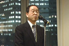 村田　耕部長（キーサイト・テクノロジー）によるスピーチ